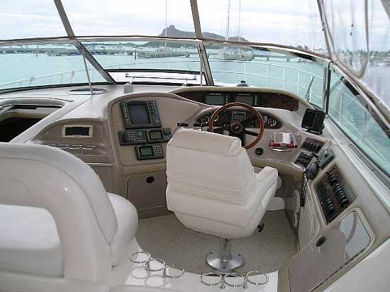 Sea Ray 54 ft Solivia yacht aerial turquoise Caribbean water 15 guests snorkeling Cancun
