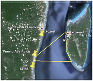 Mapa ruta crucero al 