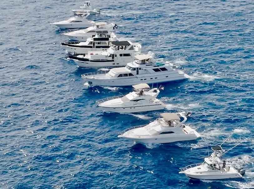 Flota Dos Piratas en la marina Puerto Aventuras